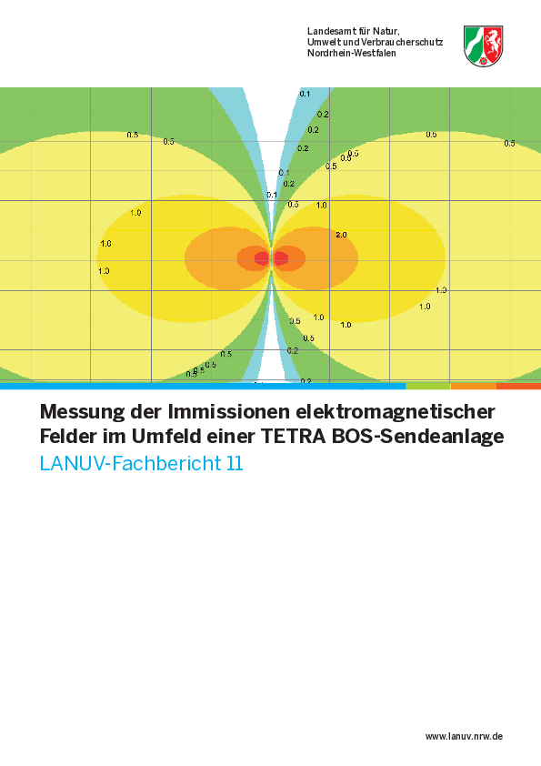 Messung der Immissionen elektromagnetischer Felder im Umfeld einer TETRA BOS-Sendeanlage