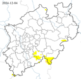 Dürrezustand des Oberbodens - bis 0,25 m Tiefe - über die letzten 30 Tage (Stand. 04.12.2024)