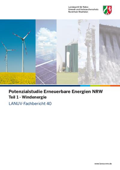 Potenzialstudie Erneuerbare Energien NRW, Teil 1 - Windenergie
