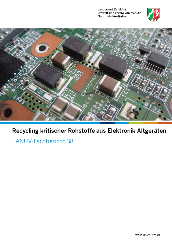 Recycling kritischer Rohstoffe aus Elektronik-Altgeräten