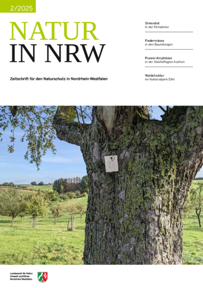 Titelseite der Ausgabe 2/2025 mit Foto einer Streuobstwiese