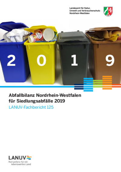 Abfallbilanz Nordrhein-Westfalen für Siedlingsabfälle 2019