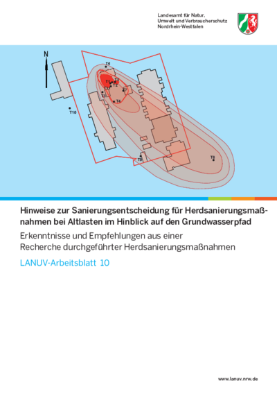 Hinweise zur Sanierungsentscheidung für Herdsanierungsmaßnahmen
bei Altlasten im Hinblick auf den Grundwasserpfad