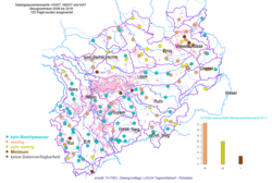 Gewässersituation in NRW: Pegel mit Unterschreitungen ausgewählter Niedrigwasserkennwerte Ende Juli (Stand: 31.07.25)