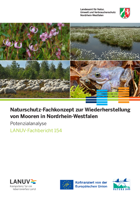 Naturschutz-Fachkonzept zur Wiederherstellung von Mooren in NRW - Potenzialanalyse