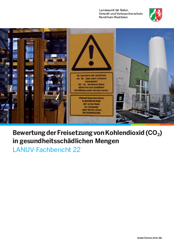 Bewertung der Freisetzung von Kohlendioxid (CO2) in gesundheitsschädlichen Mengen