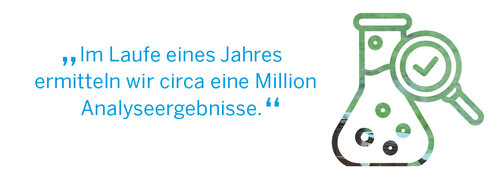 „Im Laufe eines Jahres ermitteln wir circa eine Million Analyseergebnisse.“