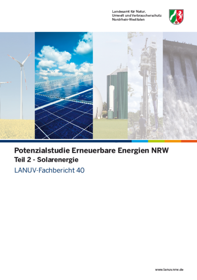 Potentialstudie Erneuerbare Energien NRW, Teil 2 - Solarenergie