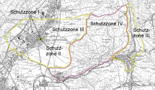 Abb: Heilquellenschutzgebiet Bad Lippspringe